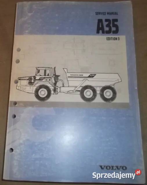VOLVO A35 ARTICULATED DUMP TRUCK SERVICE napraw sprzedam