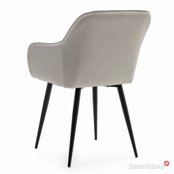 Jasnoszare Krzesło Tapicerowane Lago Wysyłka 24H Tarchały Małe
