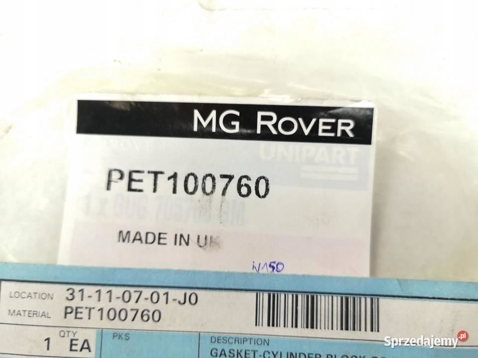 USZCZELKA POMPY WODY ROVER 75 400 V6 PET100760