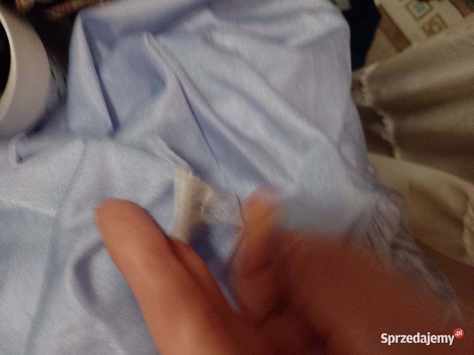 42XL Ekskluzywna niebieska półhalka z koronką z Rozmiar XL Kraków