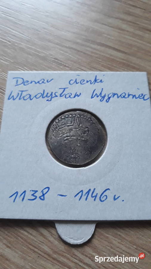 Denar cienki Władysław Wygnaniec 11381146 Konin sprzedam