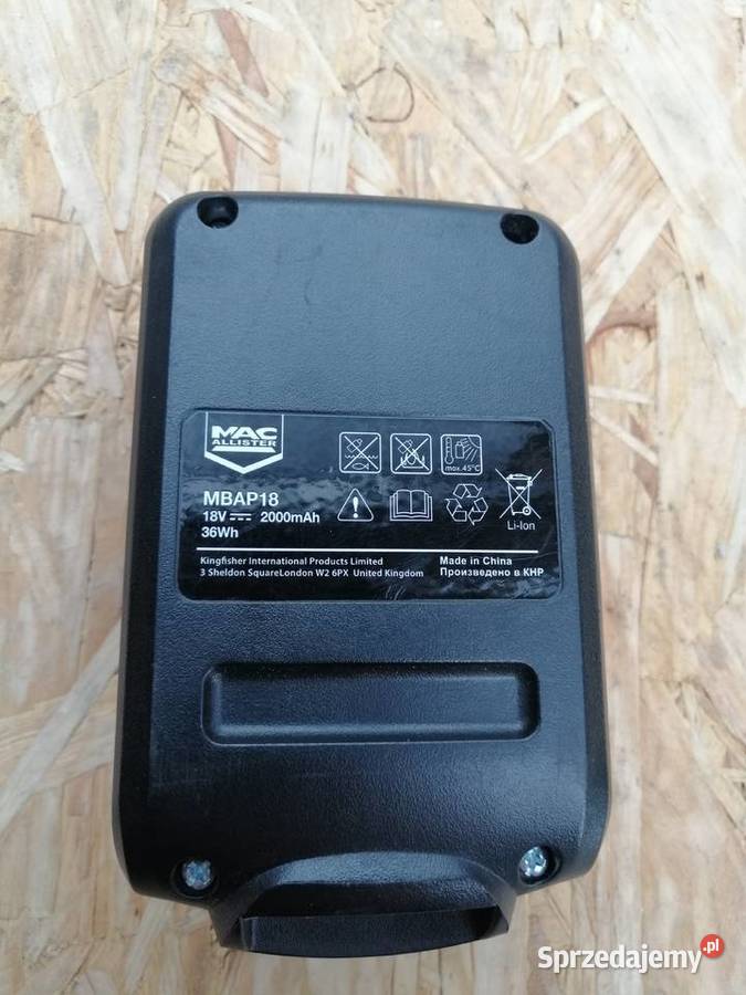 Mac allister discount 18v battery mbap18