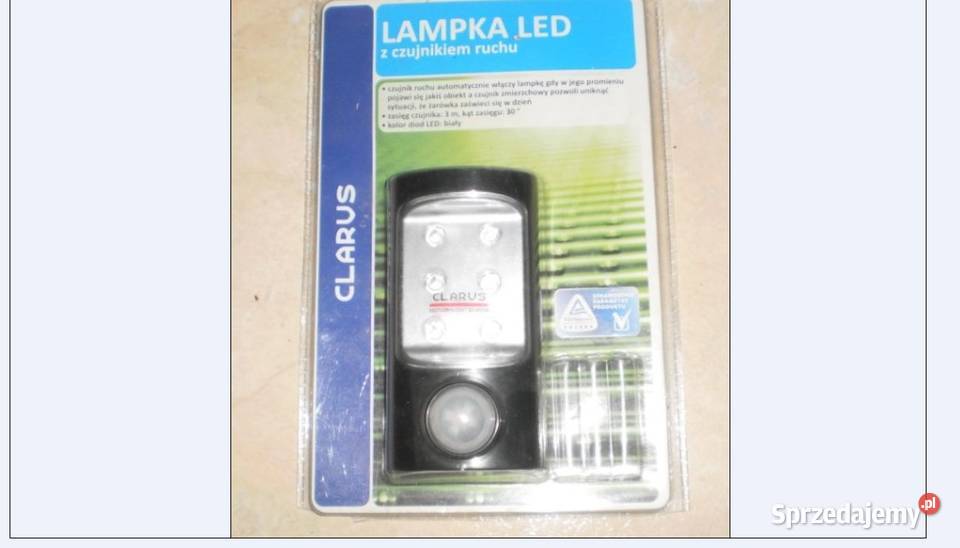 Lampka led z czujnikiem ruchu i ZMIERZCHU na Olkusz