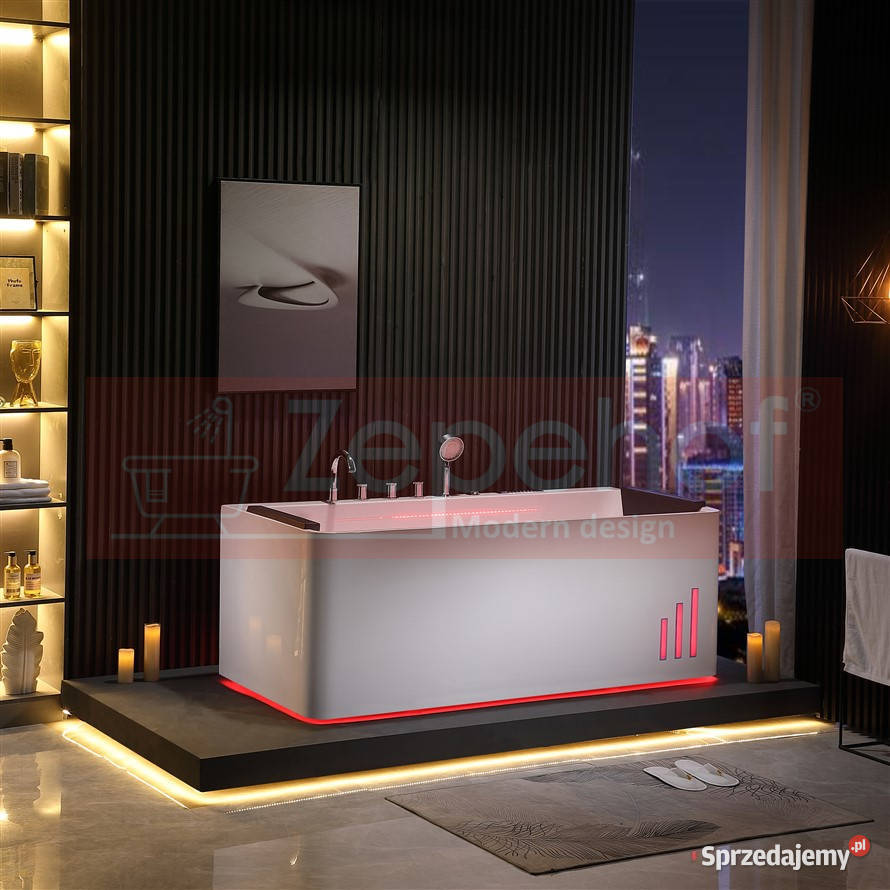 Wanna z hydromasażem EB414 prostokątna Grabówka