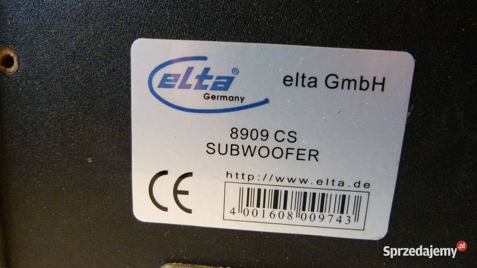 Kolumna głośnik Subwoofer ELTA 8909 CS SPRAWNY Zamość