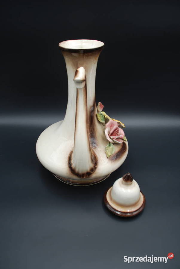 Duża waza porcelanowa z przykrywką Poznań