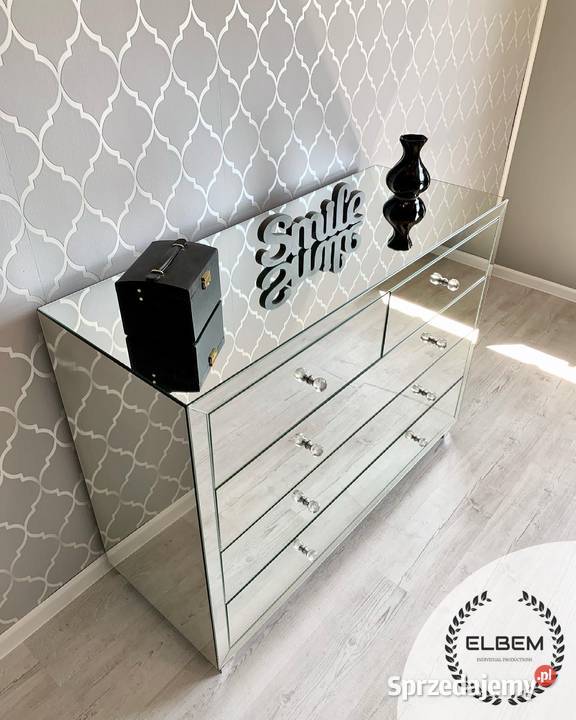 Lustrzana komoda w stylu Glamour Szczecin