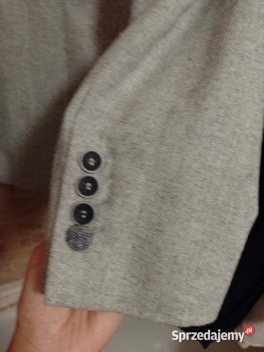 LXL Cavani Wełniana szara bogato zdobiona Rozmiar XL