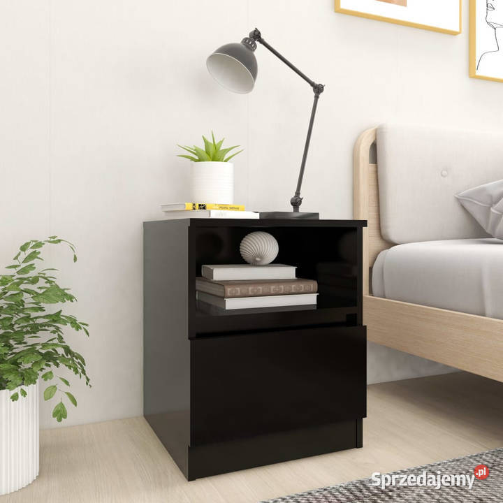 Szafka nocna czarna 40x40x50 materiał Warszawa sprzedam