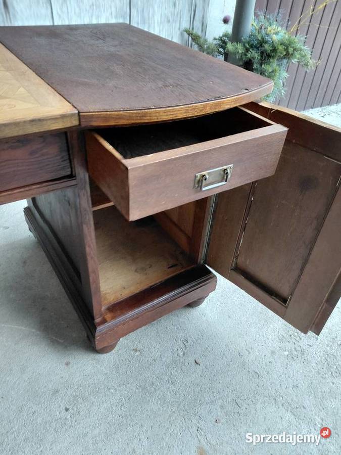 stylowe biurko drewniane antyk 289 Biurka Byczyna