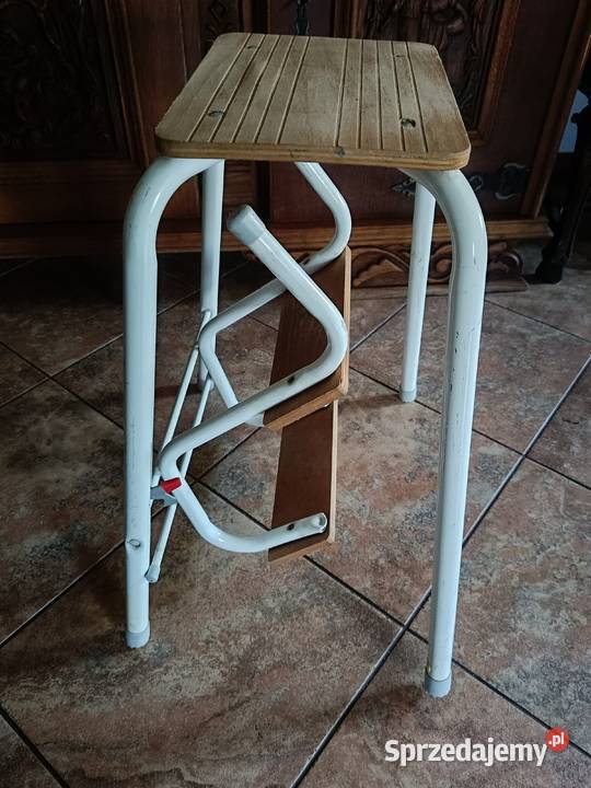 Taboret kuchenny drabinka rozkładany stolik