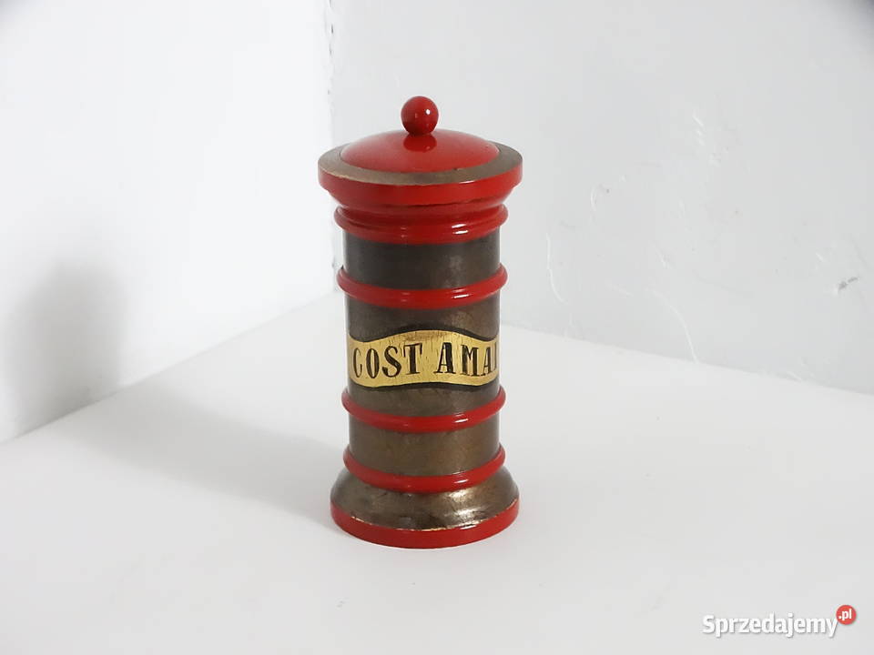 Stylowy Pojemnik Aptekarski Retro Drewno Vintage lubelskie Biłgoraj