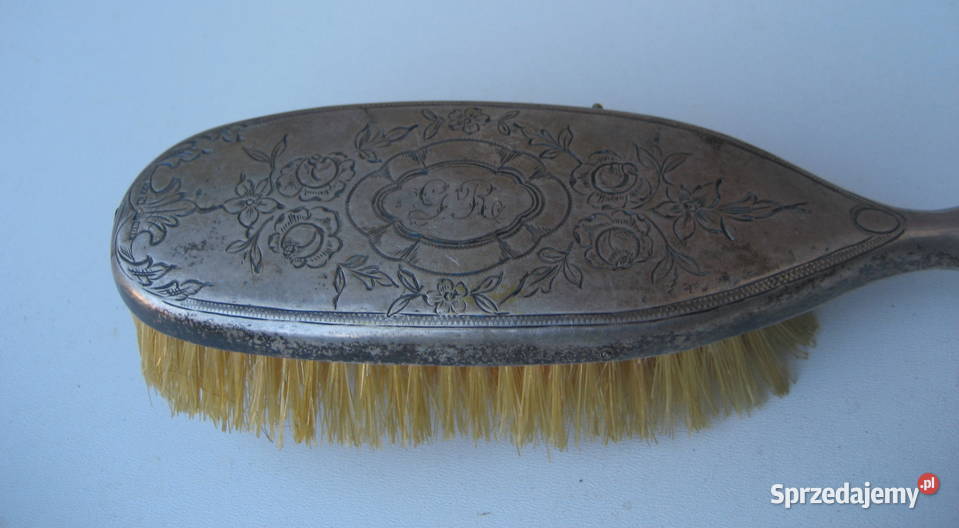 Przedwojenna szczotka Srebrna Szwedzka 1902 r Warszawa