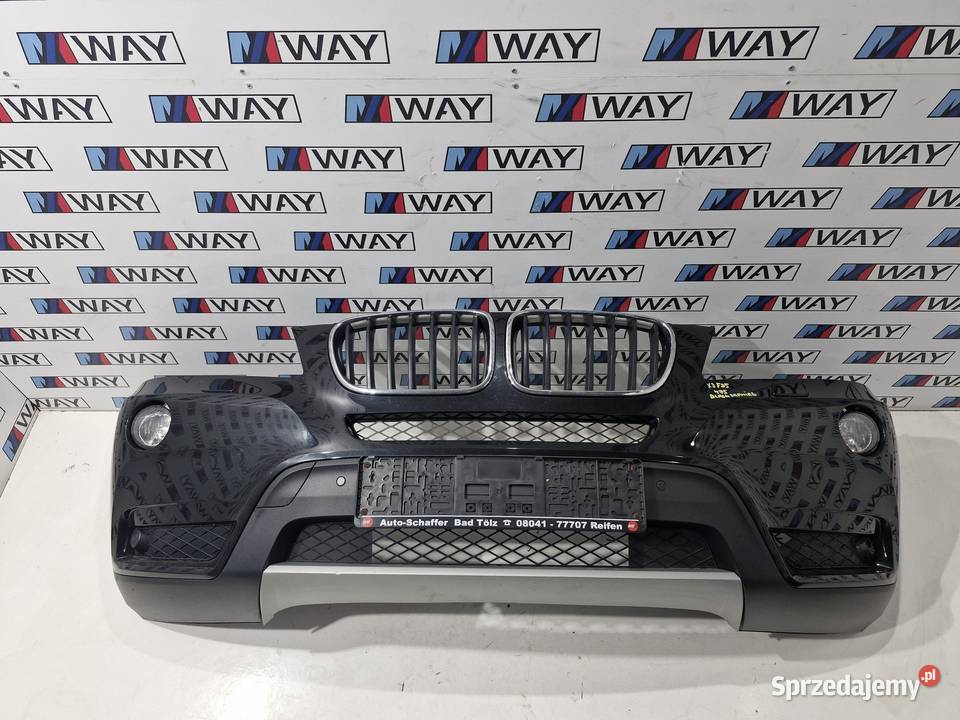BMW X3 F25 ZDERZAK PRZÓD ORYGINAŁ 475 BLACK