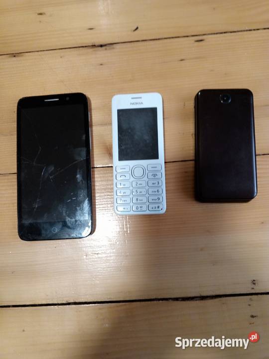 Sprzedam 3 telefony Alcatel Nokia Sprawne stan