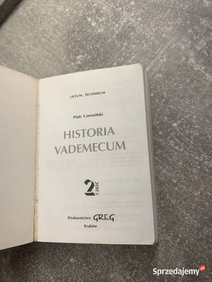 Mini vademecum Historia liceum technikum GREG Jasło