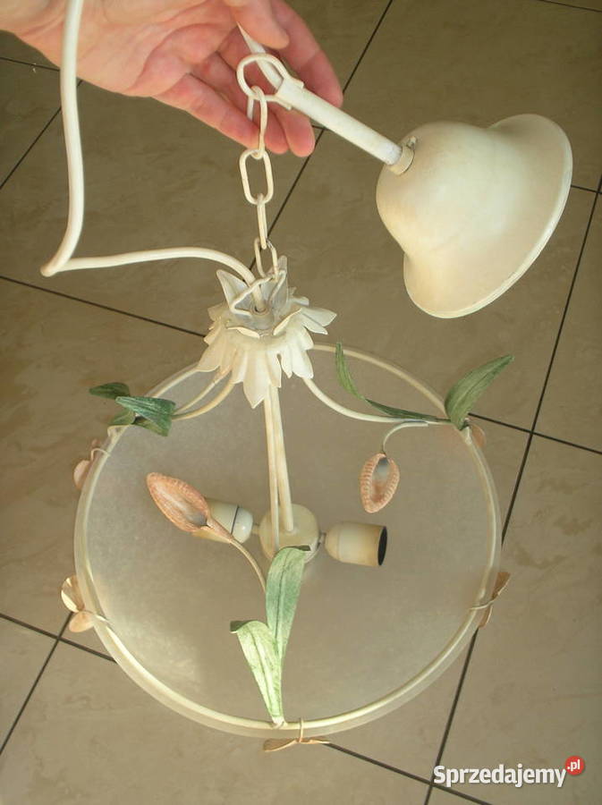 Używany stylizowany żyrandol metaloplastyka Wyposażenie wnętrz Kraków