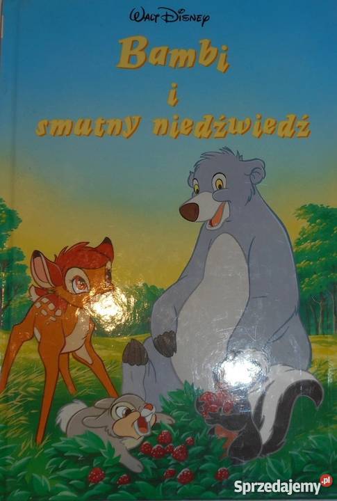 BAMBI I SMUTNY NIEDŹWIEDŻ DISNEY WALT lubelskie Zamość sprzedam