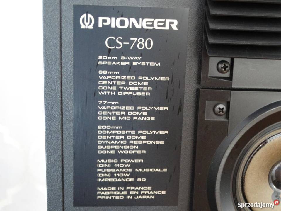 Legendarne kolumny Pioneer CS 780 WYSYŁKA podkarpackie Jasło sprzedam