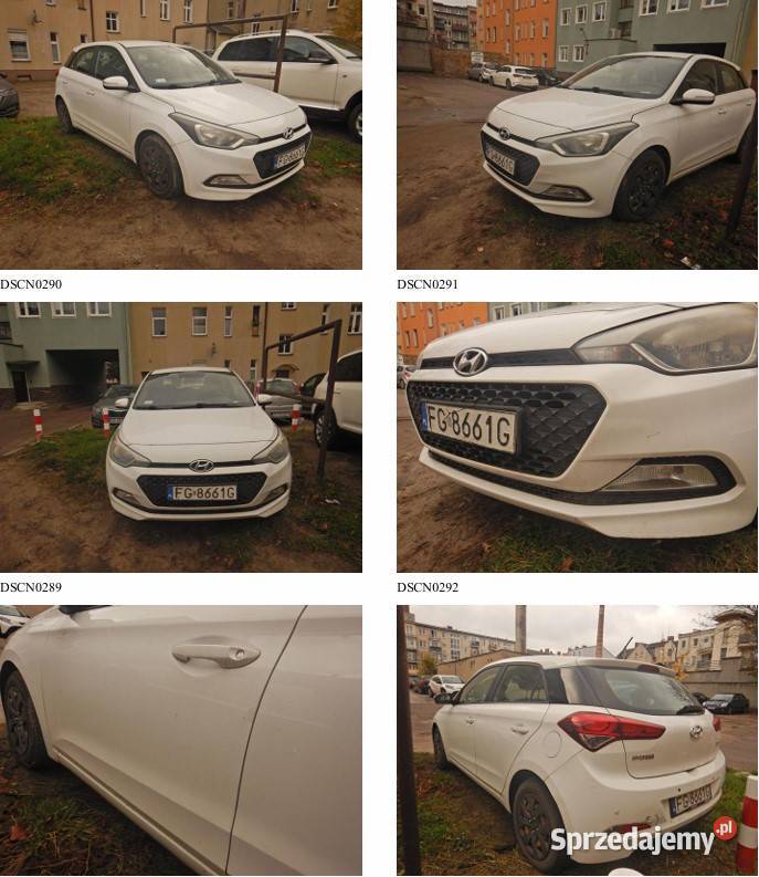 HYUNDAI i20 12 MR15 E6 produkcji 2017 Gorzów Wielkopolski