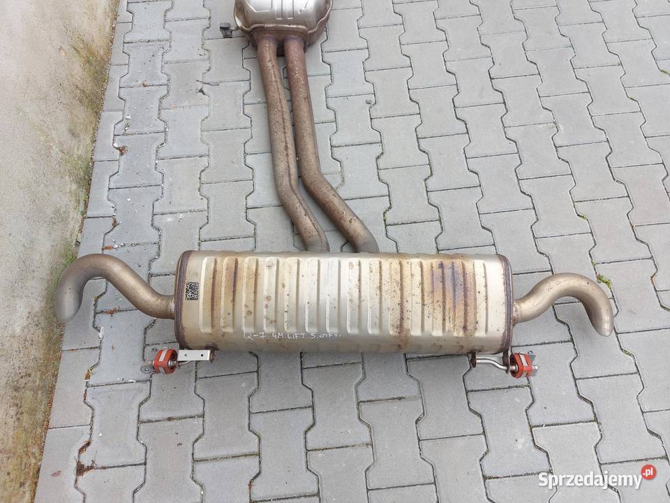 Audi Q7 II LIFT 4M0 tłumik wydech tył tylny oryg dolnośląskie sprzedam