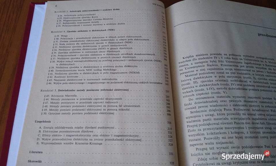 Fizyka dielektryków August Chełkowski Biblioteka pomorskie Gdańsk