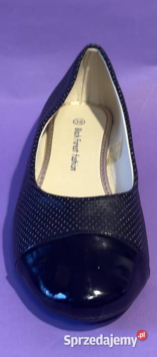 Czarne baleriny połysk rozmiar 38 BAL9