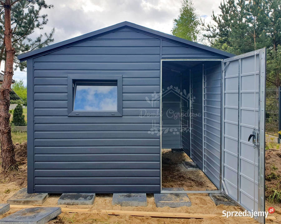 Schowek Domek Ogrodowy 3x3m Okno Antracyt Dach