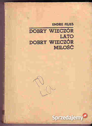 3646 WIECZÓR LATO WIECZÓR MIŁOŚĆ ENDRE FEJES