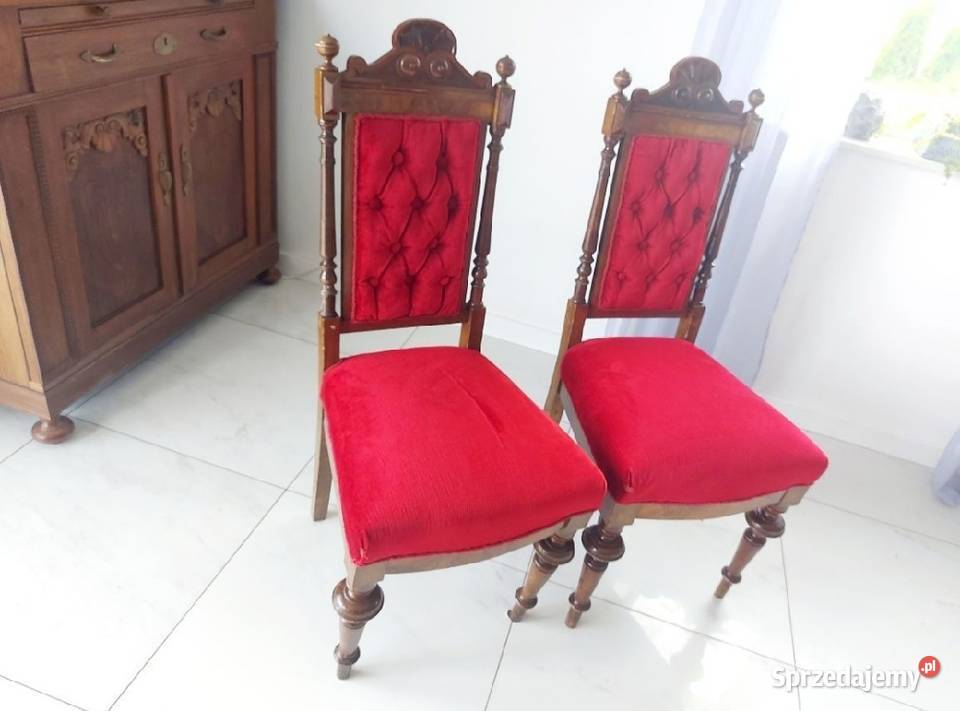 2 stare krzesła antyk