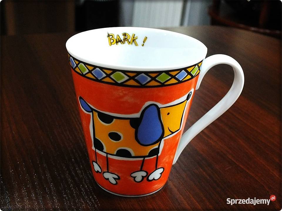 Kubek porcelanowy z pieskiem Bark Kora Żary sprzedam