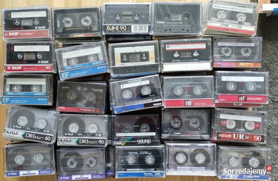 Kasety magnetofonowe markowe używane pakiet 220 Warszawa