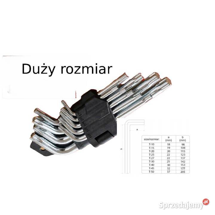 Zestaw 9 kluczy TORX durze Wrocław