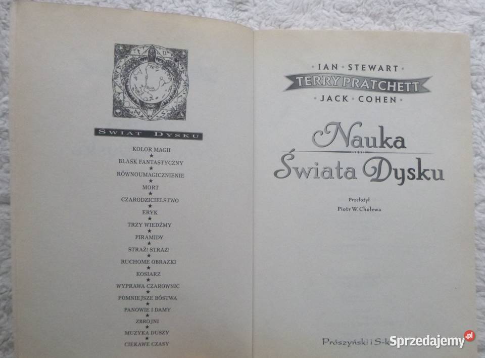 Nauka Świata Dysku Terry Pratchett Ian Stewart Warszawa