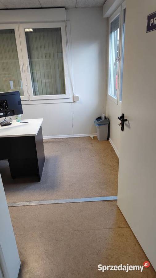 Kontener biurowy 6x18 szary kuchnia toaleta Kraków