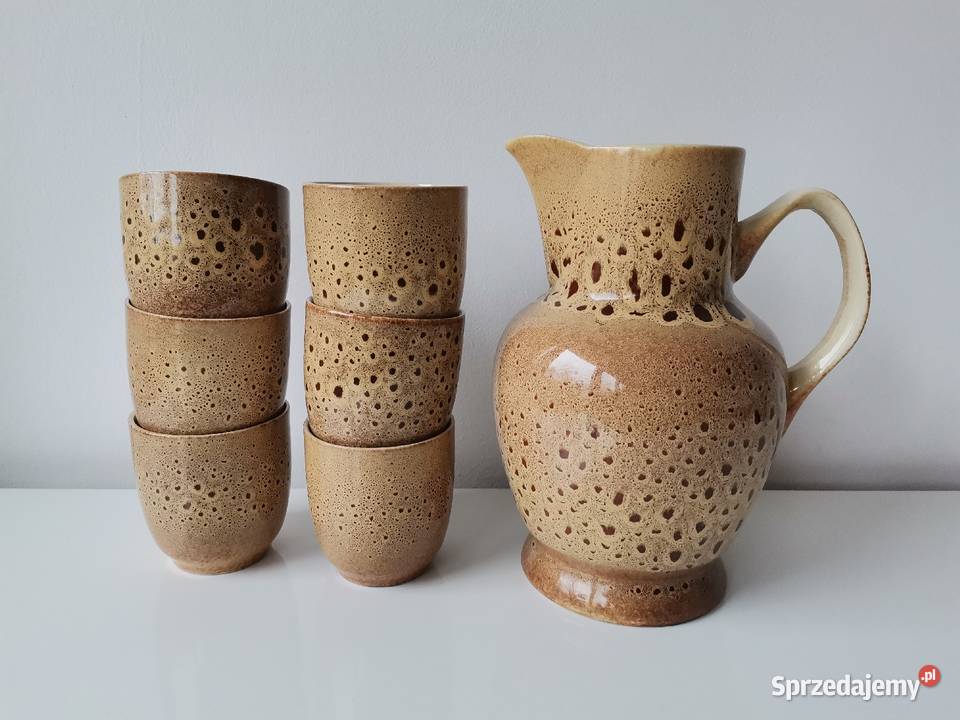 Stary zestaw do napojów Jaś porcelit Mirostowice Katowice