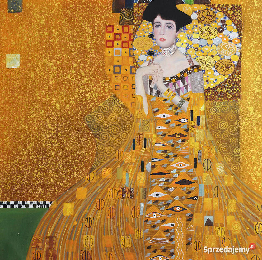 Złota dama Gustav Klimt Obraz olejny na prezent Gdańsk