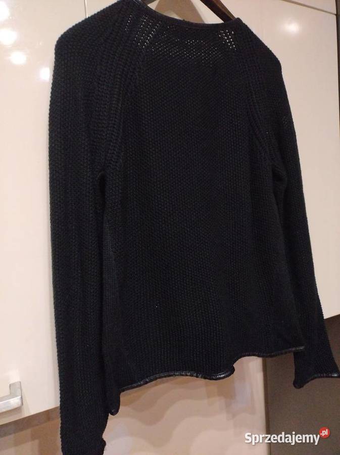 Kardigan w kolorze czarnym z lamówkami Lublin