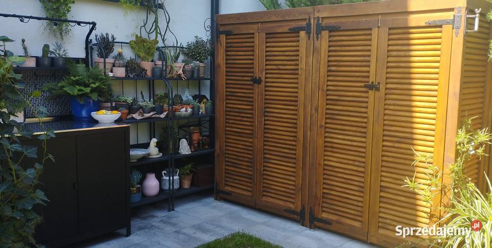 Szafa ogrodowa szafa drewniana do ogrodu domek Kalety