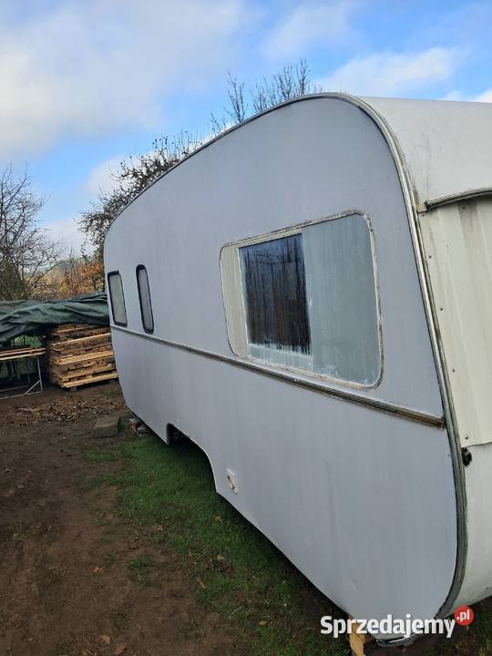 Przyczepa kempingowa 5 metrowa budowa działka Starogard Gdański