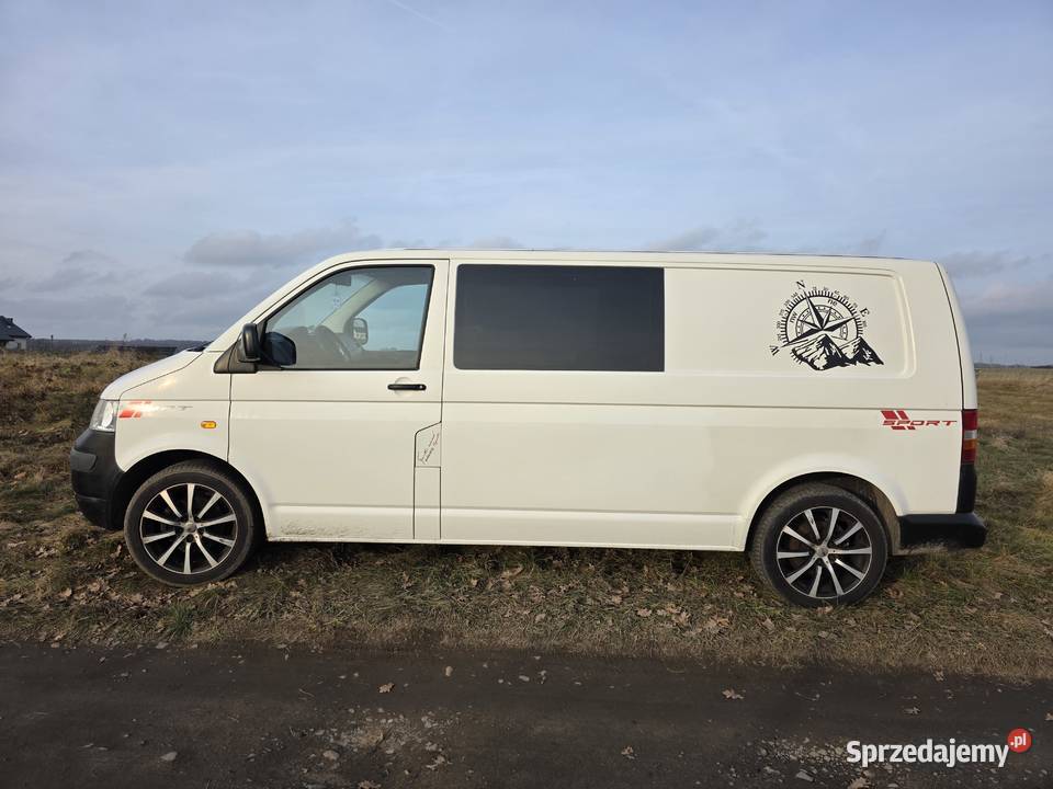 Vw transporter long t5 25tdi zabudowa kamper dolnośląskie Lubin sprzedam