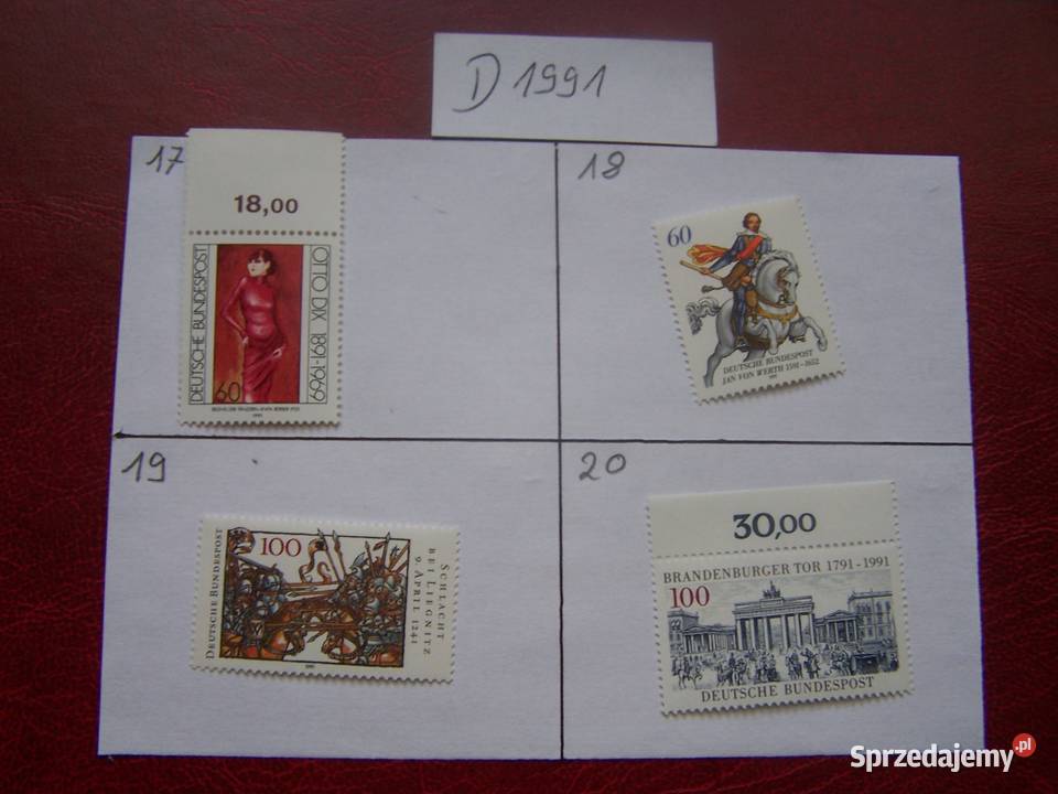 Niemcy 1991 MNH Znaczki z roczników WYBIERAJ śląskie Tychy