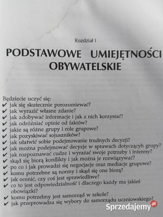 Wychowanie obywatelskie unikaty egzemplarz tradycyjny podręcznik Warszawa