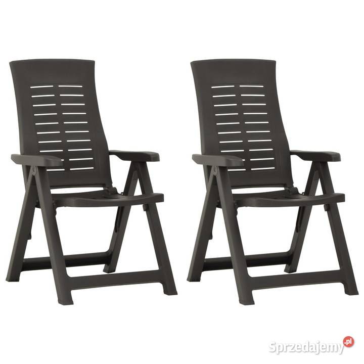 Rozkładane krzesła do ogrodu 2 plastikowe Warszawa