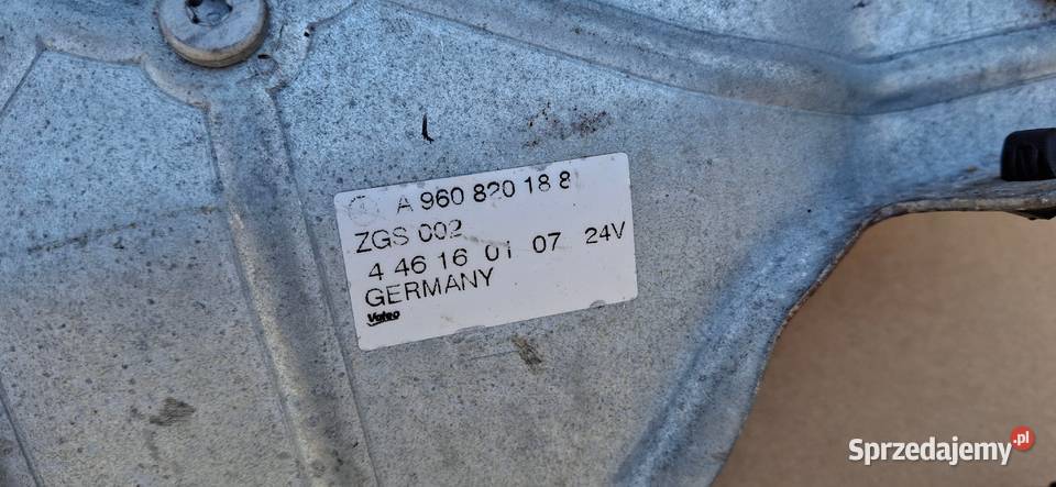 MERCEDES ACTROS MP4 MECHANIZM WYCIERACZEK Bieleń