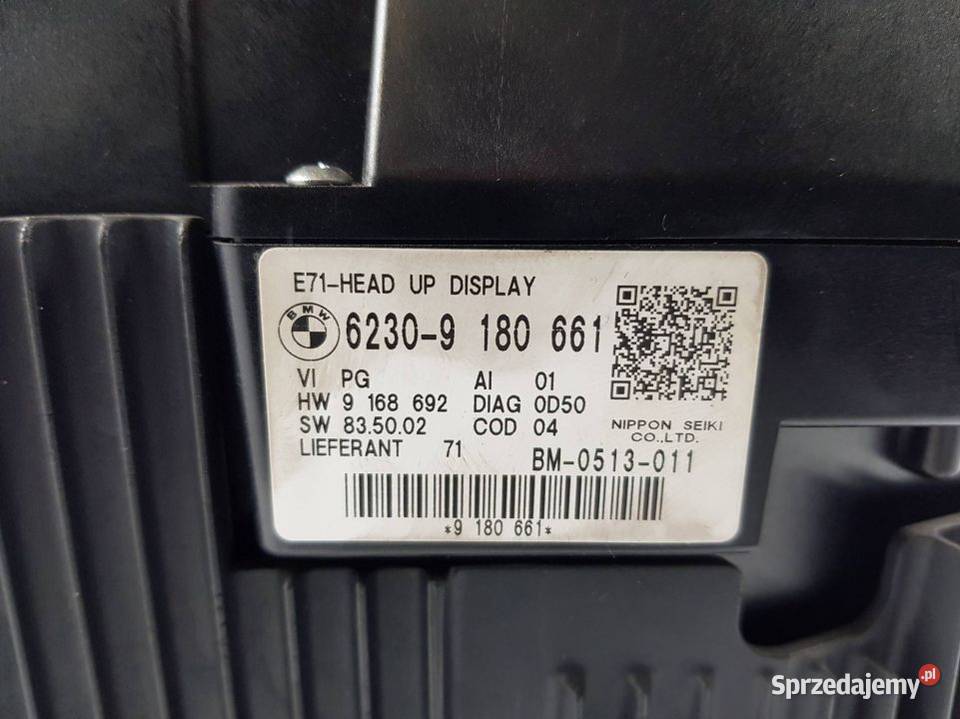 WYŚWIETLACZ PANEL HEAD UP 62309180661 BMW X6 E71 osobowe Lipno