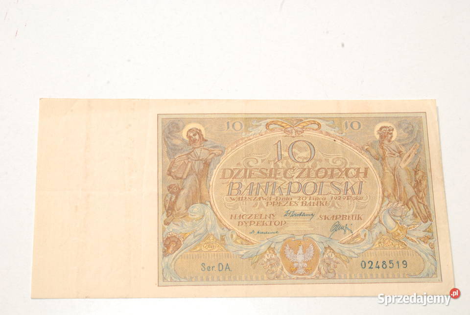 Stary banknot 10 złotych 1929 antyk rzadki Numizmatyka