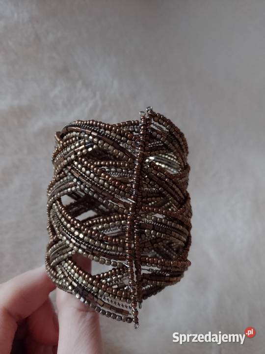 ZARA Szeroka Bogato zdobiona bransoletka na rękę Dla kobiet Kraków