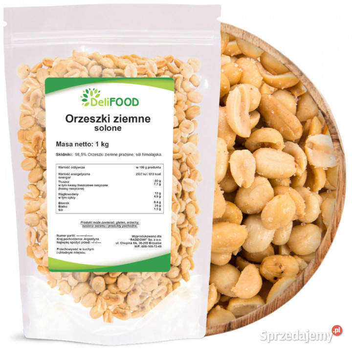 Orzechy ziemne solone 1000g Brzozów