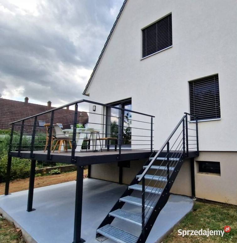 Balkon Doczepiany StalowyModułowy Balkon Wykonanie wejść i tarasów śląskie